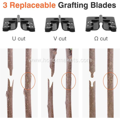 Garden Grafting Set 2 in 1 Pruning Shears & Grafting Knife Vine Fruit Tree Cutting Set Garden Grafting Clippers Tool Pruner Kit
